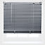 FURNISHED PVC Venetian Blinds - Grey 25mm Slats Trimmable Blinds for Windows and Doors  (W)45cm (L)150cm