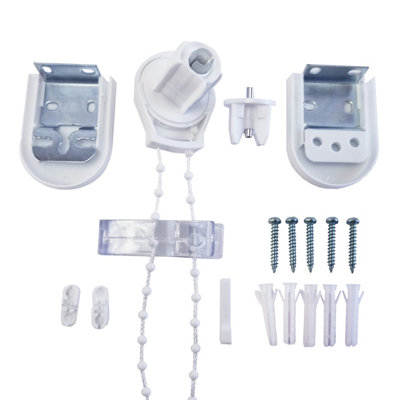 Furnished Roller Blind Fittings Replacement Repair Kit - Durable Easy Fit Child Safe - Spare Set for 25mm Roller Blinds