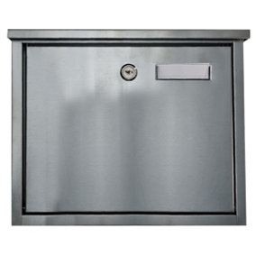 Furnished Stainless Steel Letterbox Top Loading Mail Box Wall Mounted Post Box