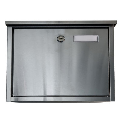 Furnished Stainless Steel Letterbox Top Loading Mail Box Wall Mounted Post Box