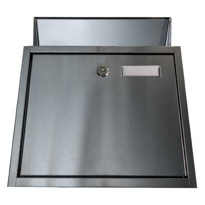 Furnished Stainless Steel Letterbox Top Loading Mail Box Wall Mounted ...