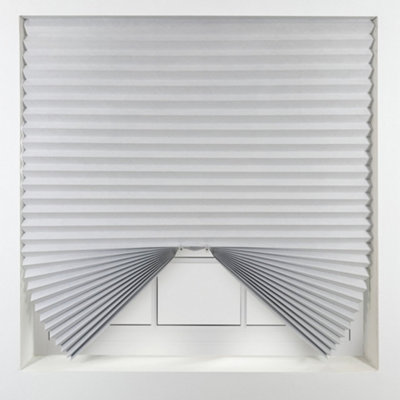 Furnished Stick On Blackout Blinds - No Drill Pleated Shades, Removable ...