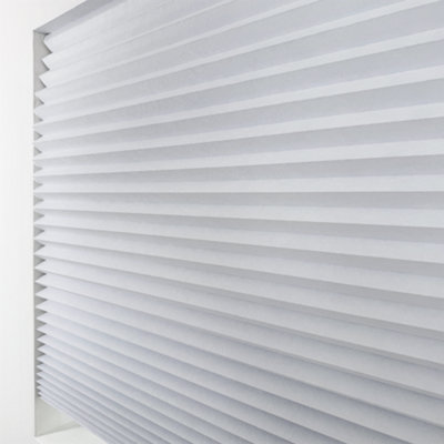 Furnished Stick On Blackout Blinds - No Drill Pleated Shades, Removable ...