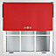 FURNISHED Thermal Blackout Roller Blinds with Triple Diamond Eyelets & Metal Fittings - Red (W)115cm (L)210cm
