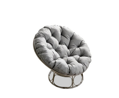 Grey papasan chair discount cushion