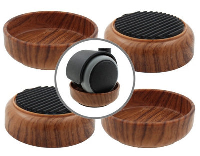 Furniture Castor Cups - Non Slip - Protect Floors, Prevent Movement - 4 Pcs Price Comparisons | Compare The Build