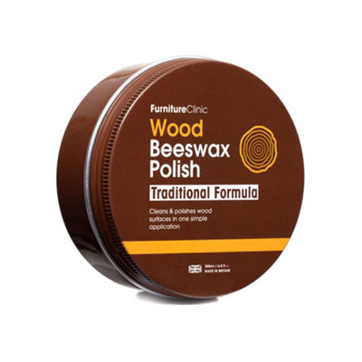 Furniture Clinic Clear Beeswax Polish for Wood 200ml