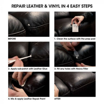 Furniture Clinic Complete Leather Repair Kit, Dark Brown