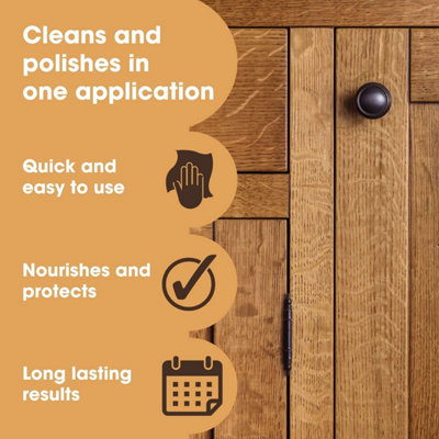 Furniture Clinic Dark Oak Beeswax Polish & Wax for Wood 200ml