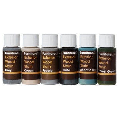 Furniture Clinic Exterior Wood Stain Tester Kit Colours, 15ml