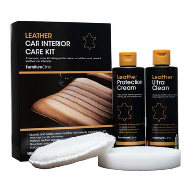 Furniture Clinic Leather Care Kit - Premium kit for Car Interiors