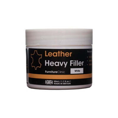 Furniture Clinic Leather Repair Filler White, 50ml