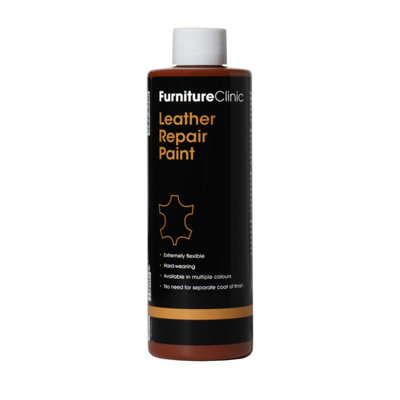 Furniture Clinic Leather Repair Paint & Dye Tan, 250ml