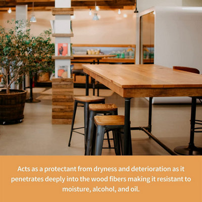 Olio Di Tung Puro 500ml - Per Trattamento Legno Alimentare, Per Interni Ed Esterni - Foto 4