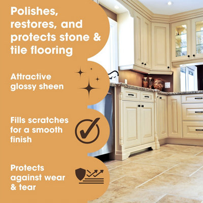 Furniture Clinic Stone & Tile Floor Polish, 500ml