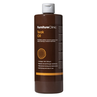Furniture Clinic Teak Oil, 500ml DIY at B&Q