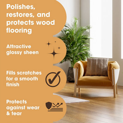 Furniture Clinic Wood Floor Polish, 500ml