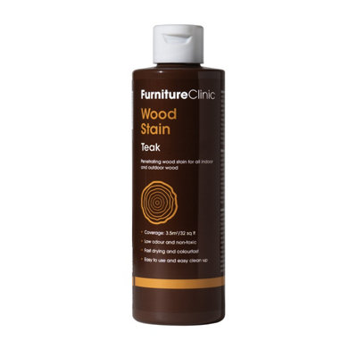 Furniture Clinic Wood Stain Teak, 250ml DIY at B&Q