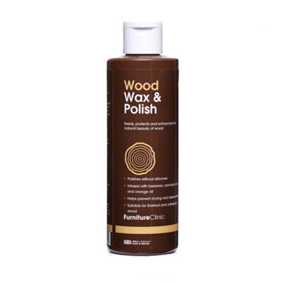 Furniture Clinic Wood Wax & Wood Polish, 250ml DIY at B&Q