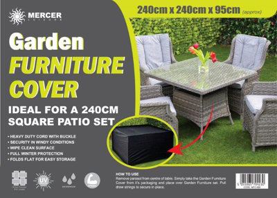 Furniture Cover MFC060MAL240Cm Square Cover With Ties