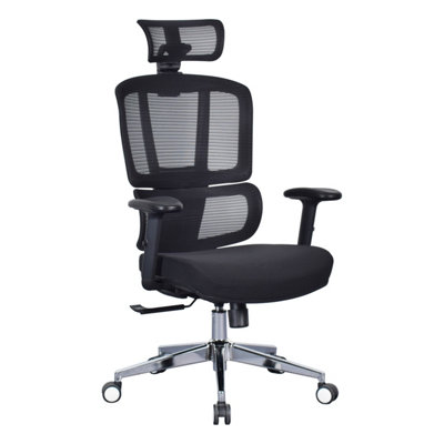 White office deals chair lumbar support