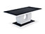 Furniture Express High Gloss White Coffee Table Halo Design Black Glass Top & Base