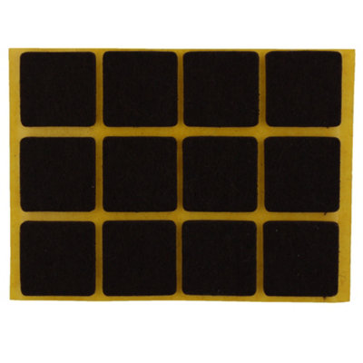 Furniture Feet Felt Pads Floor Protectors Self Adhesive (22mm, 36 Pads)