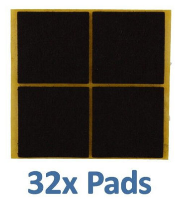 Furniture Feet Felt Pads Floor Protectors Self Adhesive (40mm, 32 Pads)