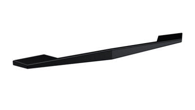 Furniture Handle Angular D Shape Handle, 256mm (224mm Centres) - Matt Black