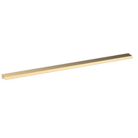 Furniture Handle Finger Pull Handle, 500mm (320mm Centres) - Brushed Brass - Balterley