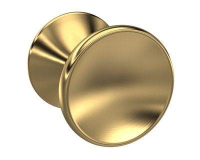 Furniture Handle Indented Round Knob, 30mm - Brushed Brass - Balterley