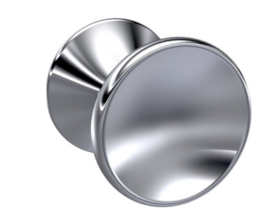 Furniture Handle Indented Round Knob, 30mm - Chrome - Balterley