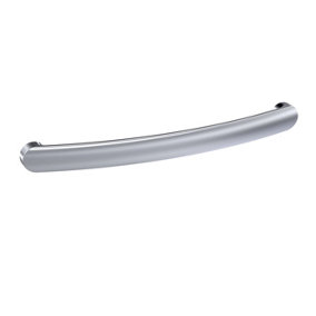 Furniture Handle Round D Shape Handle, 210mm (192mm Centres) - Chrome - Balterley