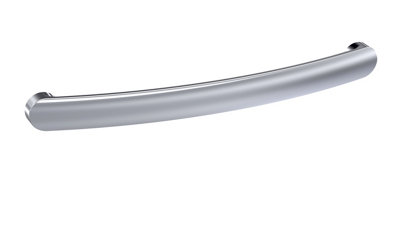 Furniture Handle Round D Shape Handle, 210mm (192mm Centres) - Chrome