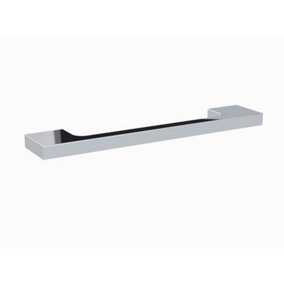 Furniture Handle Slimline Square D Shape Handle, 152mm (128mm Centres) - Chrome