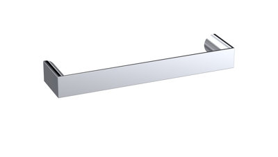 Furniture Handle Square D Shape Handle, 102mm (96mm Centres) - Chrome