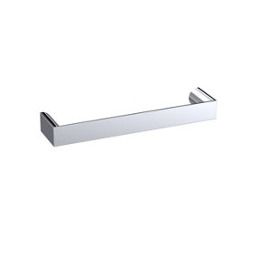 Furniture Handle Square D Shape Handle, 102mm (96mm Centres) - Chrome