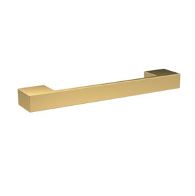 Furniture Handle Square D Shape Handle, 152mm (128mm Centres) - Brushed Brass - Balterley