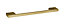 Furniture Handle Square D Shape Handle, 191mm (160mm Centres) - Brushed Brass - Balterley