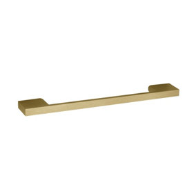 Furniture Handle Square D Shape Handle, 191mm (160mm Centres) - Brushed Brass - Balterley