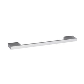 Furniture Handle Square D Shape Handle, 191mm (160mm Centres) - Chrome