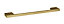 Furniture Handle Square D Shape Handle, 223mm (192mm Centres) - Brushed Brass - Balterley
