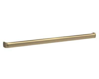 Furniture Handle Thin D Shape Handle, 328mm (320mm Centres) - Brushed Brass - Balterley