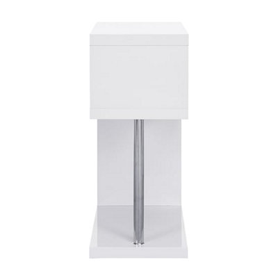 Furniture in Fashion Albania High Gloss 3 Tiers Shelving Unit In White