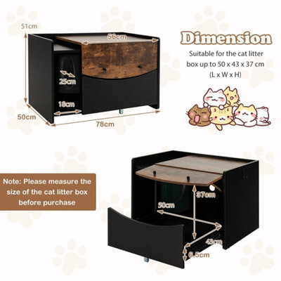 Furniture Kitty Hidden Washroom Pull-out Drawer Large Cat