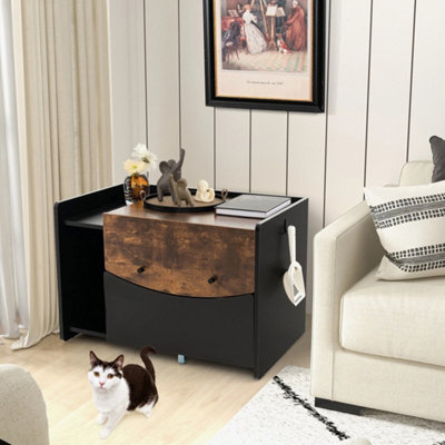 Furniture Kitty Hidden Washroom Pull-out Drawer Large Cat