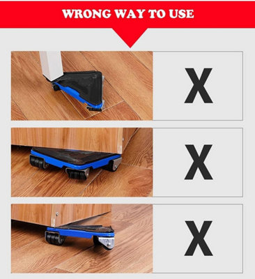 Furniture Dolly, Furniture Movers With 5 Wheels 360° Rotatable And Lockable, 4 Packs Premium Carbon Steel Furniture Lifter Mover Tool Set Perfect For Heavy Furniture (6.3 * 6.3inch