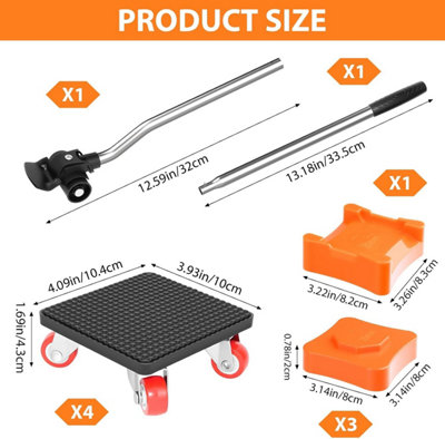 Furniture Moving Wheels Set, Heavy Duty Furniture Mover and Lifter Tool ...