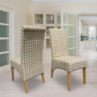 High back online linen dining chairs