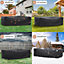Furniture One 420D Oxford Fabric Patio Set Cover Rectangular Sofa Set Cover Black  242x162x100cm